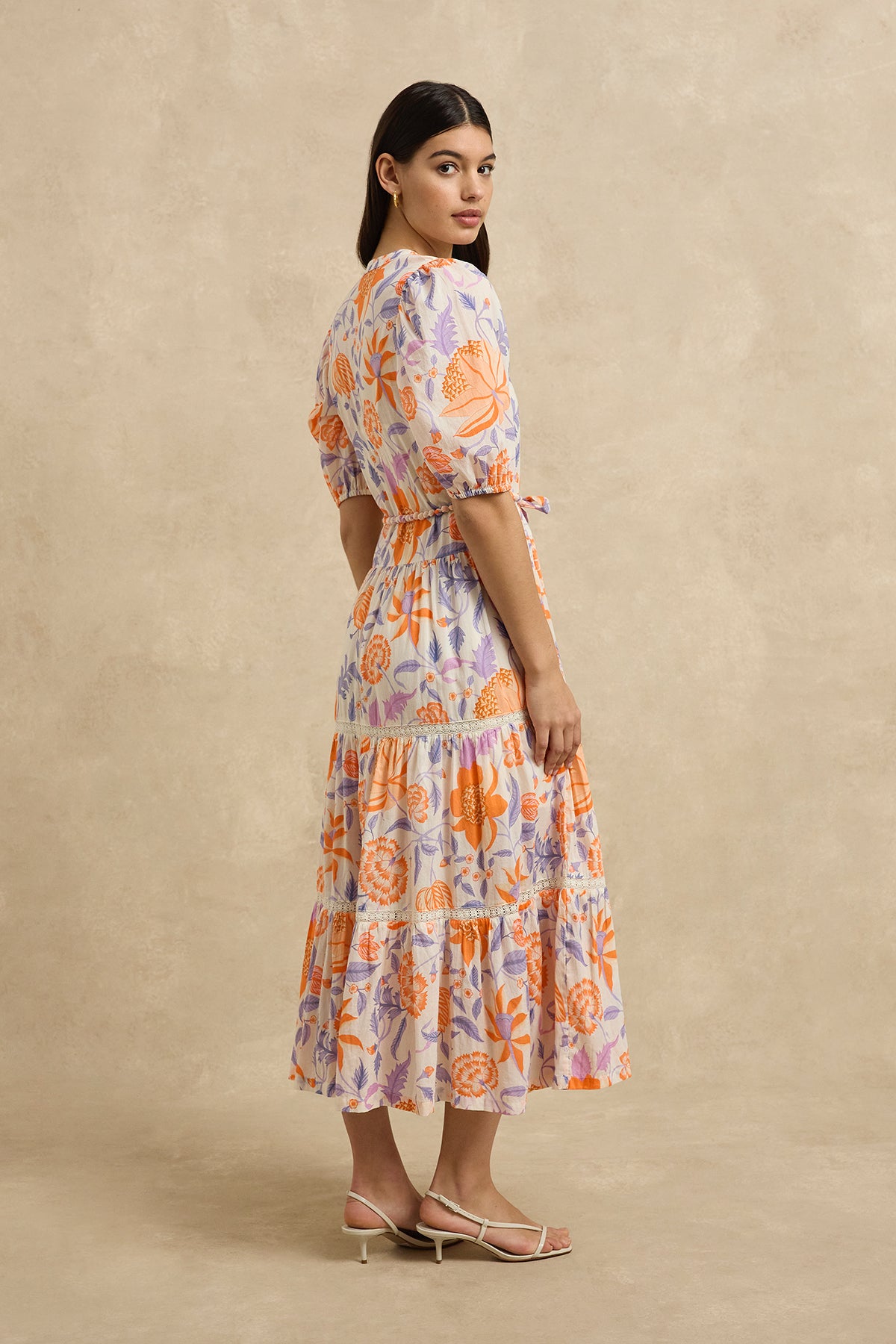 Anyeta Cotton Tiered Maxi Dress for women