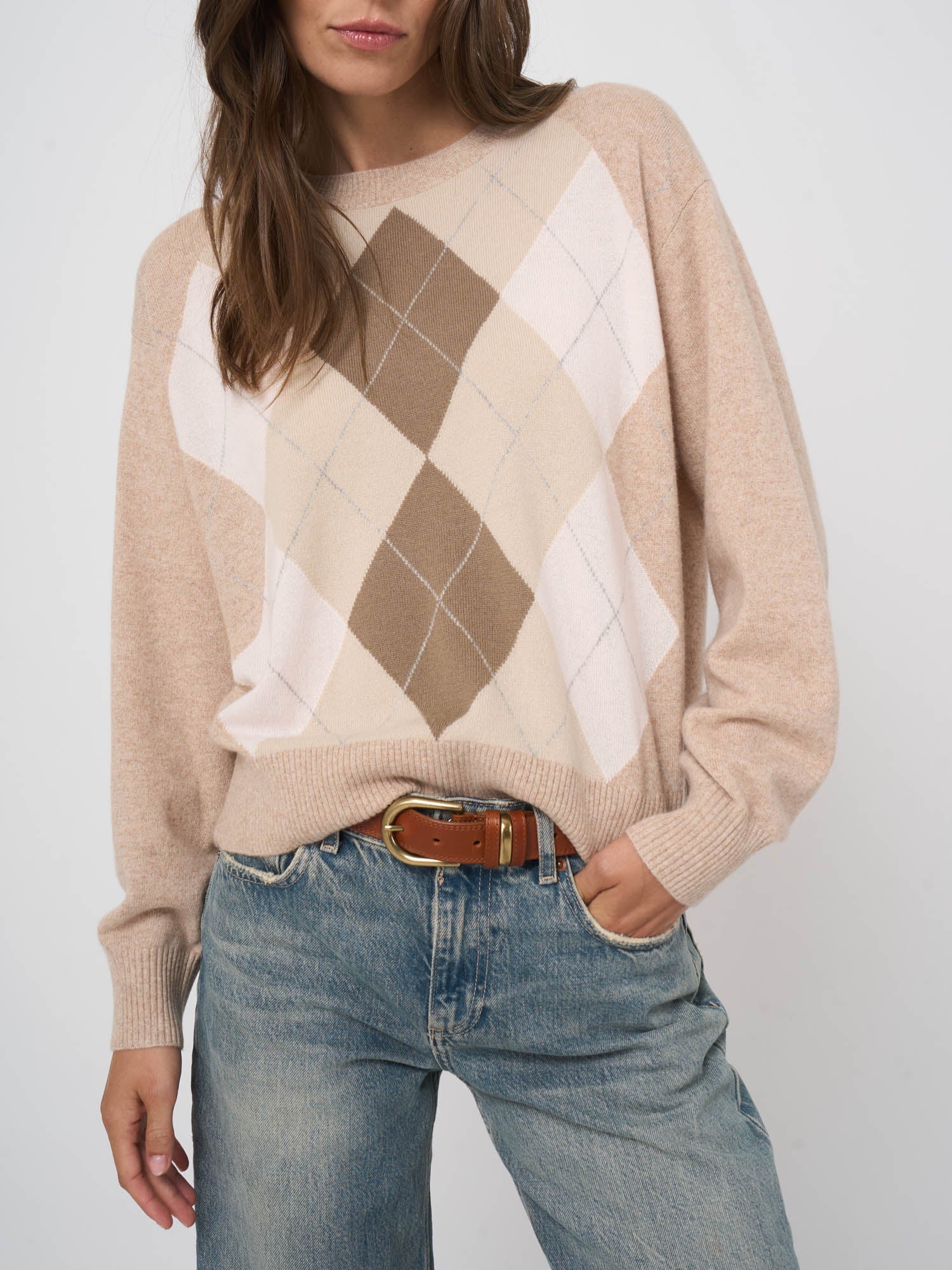 Argyle Cashmere Sweater