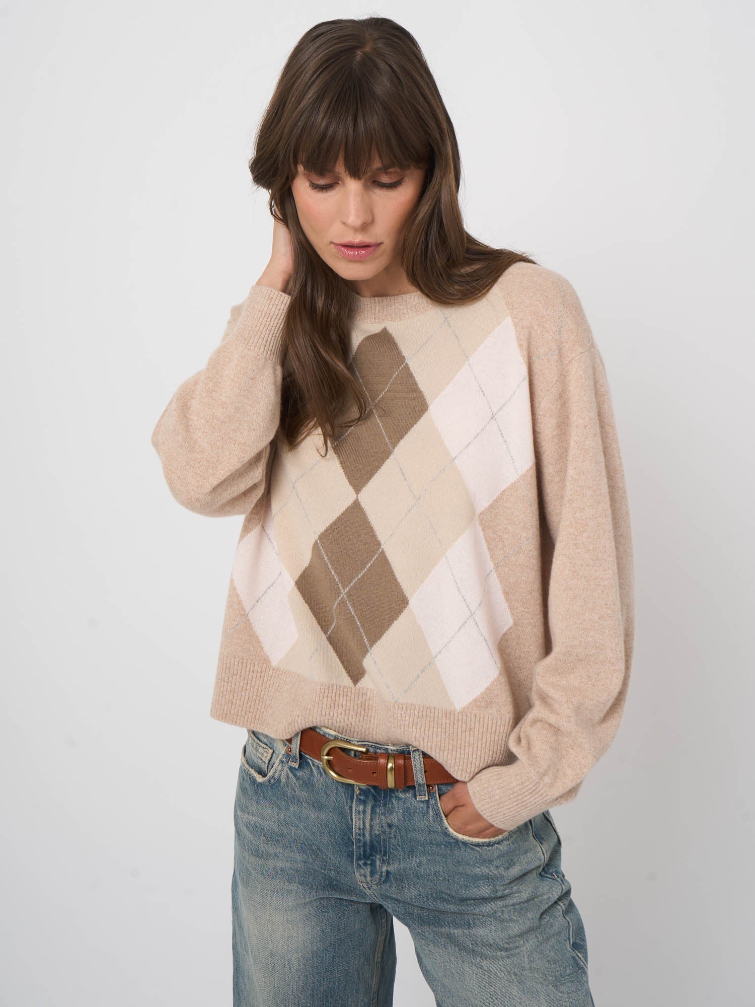 Argyle Cashmere Sweater