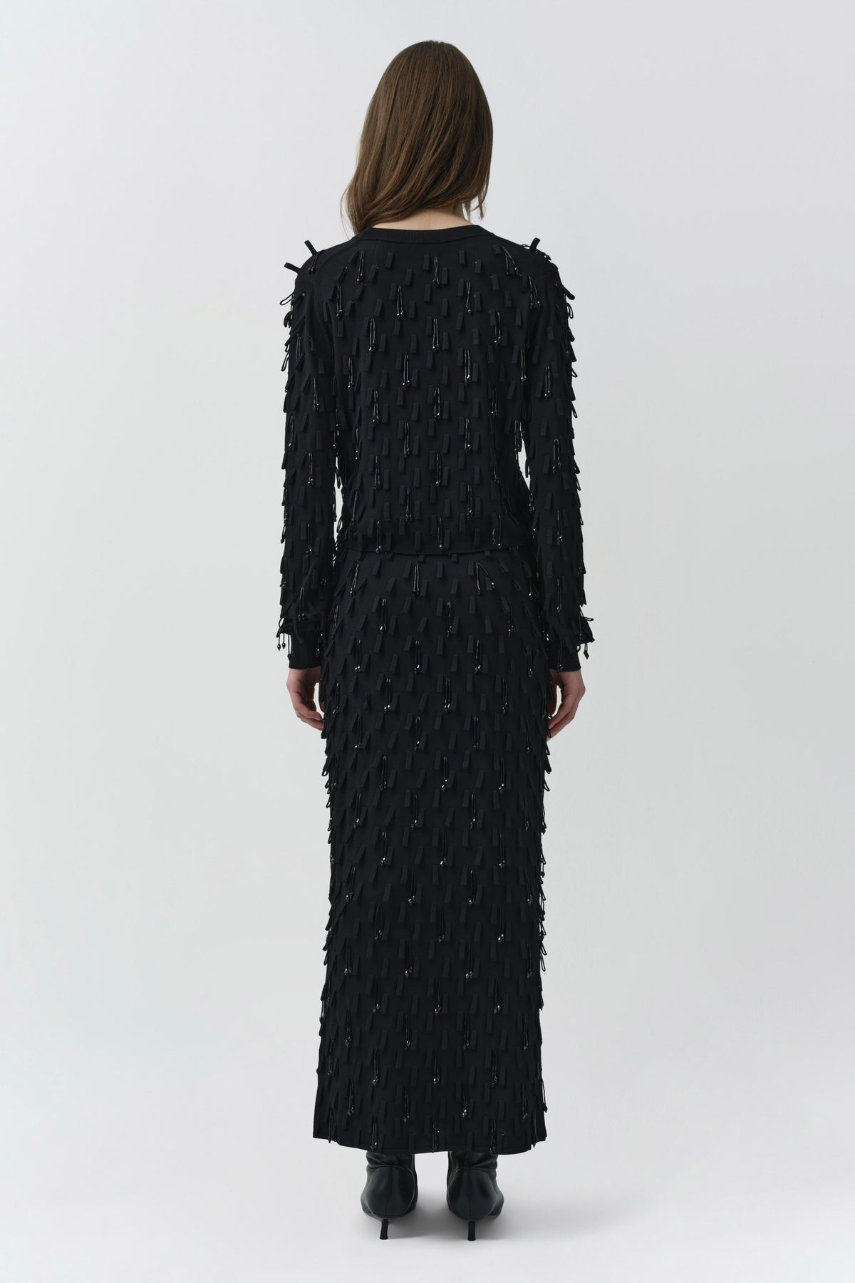 Bree Midi Skirt in Black - SIMKHAI