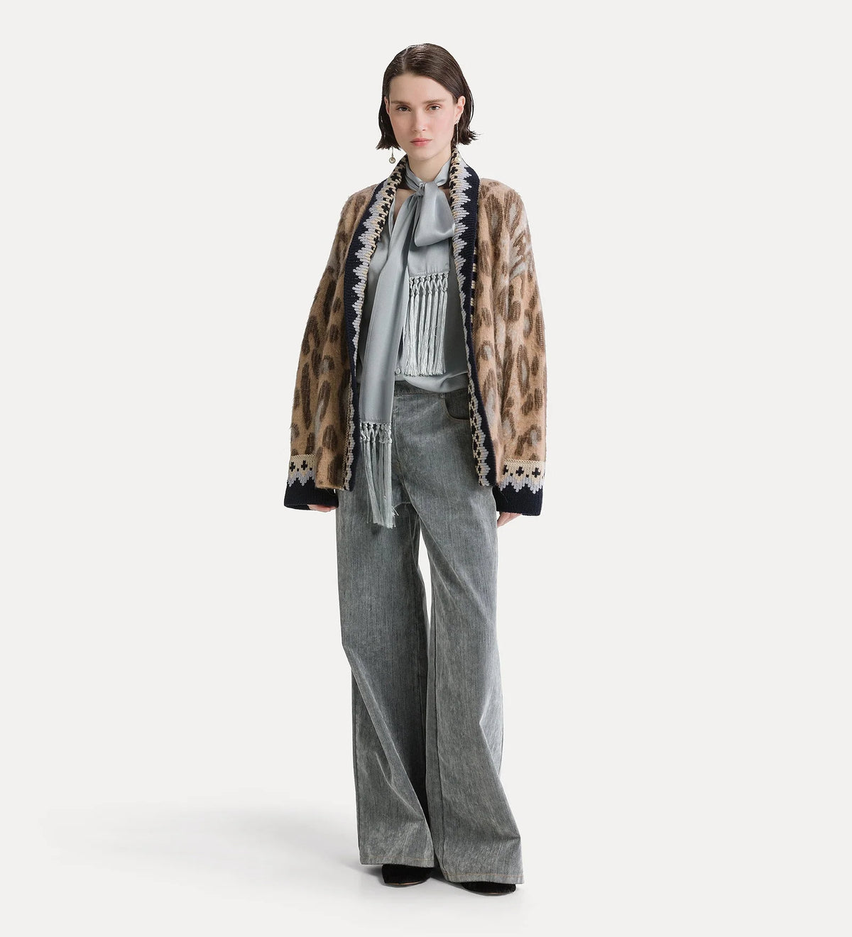 Brit Leopard Alpaca Cardigan