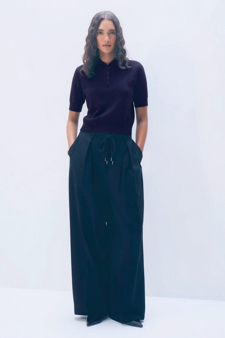 Cashmere Button Polo