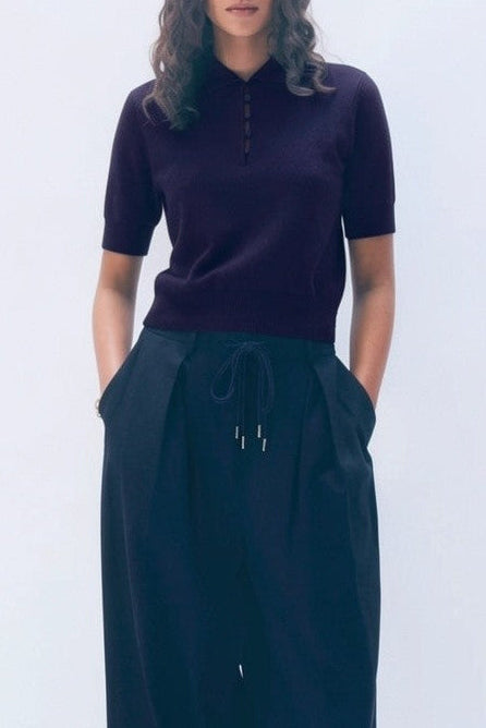 Cashmere Button Polo