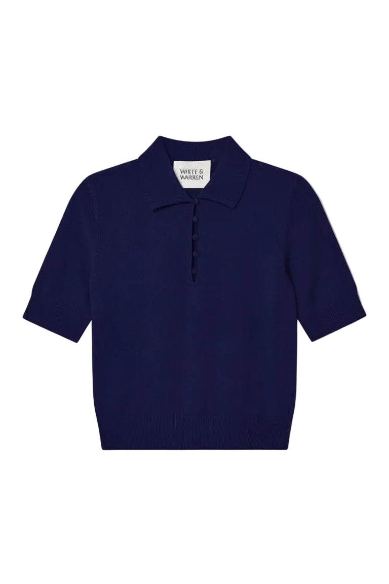 Cashmere Button Polo