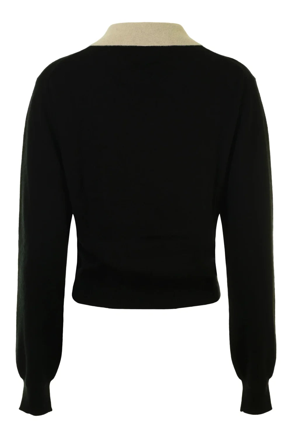 Cashmere Contrast Collar Sweater