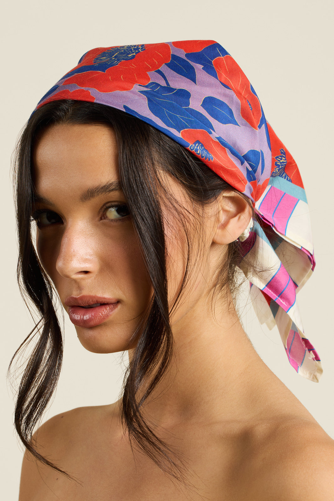 Charlotte Scarf Poinciana Floral