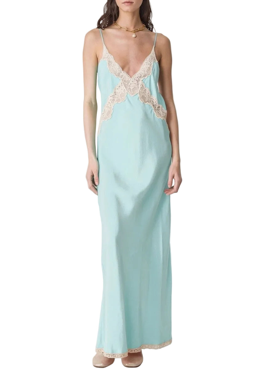 Chic Slip Dress With Lace