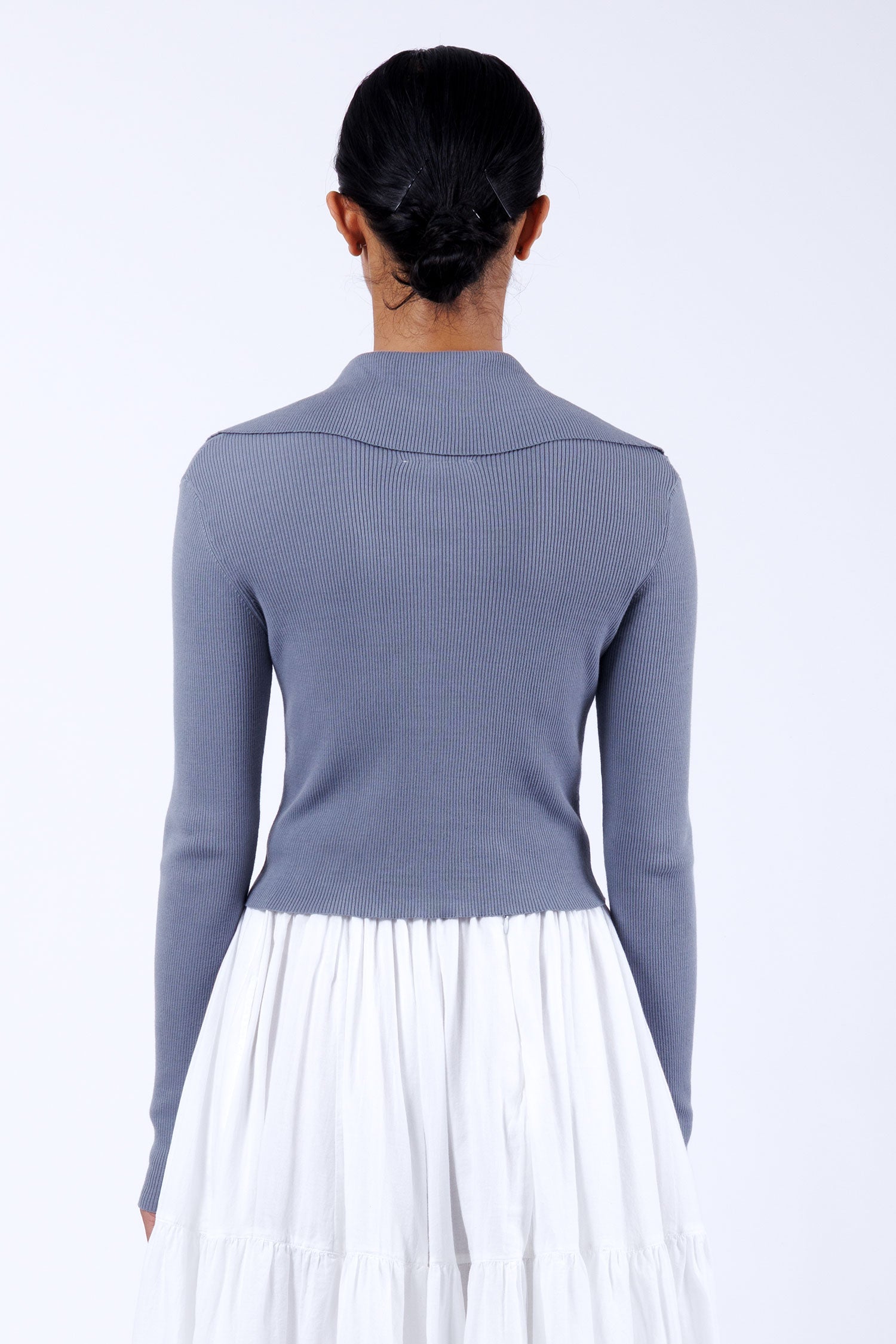 cotton fitted cropped cardigan 2x1