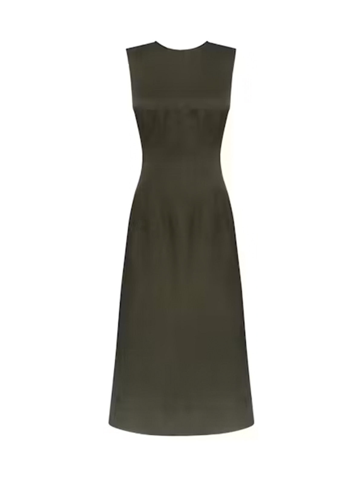 Crew Neck Dress With Darts