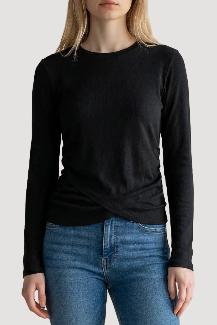 Crossover Hem Top