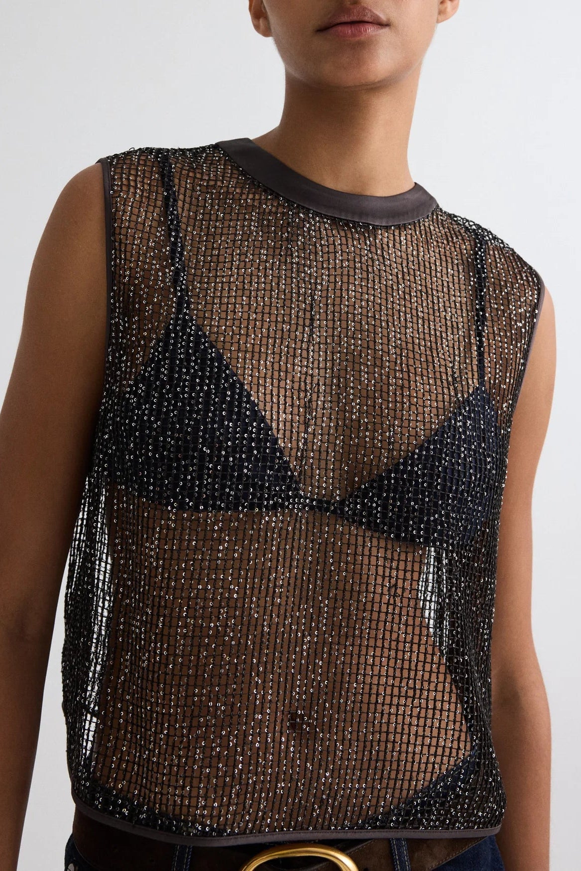 Embellished Muscle Tee