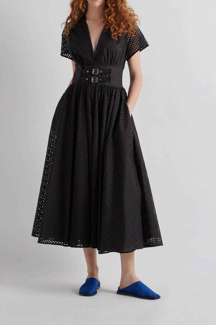 luxury cotton dresses Women's 100% Dress Lace Size:17.5