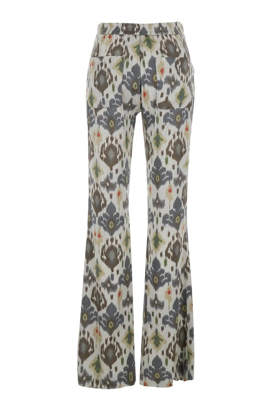 Flared Stretch Trousers