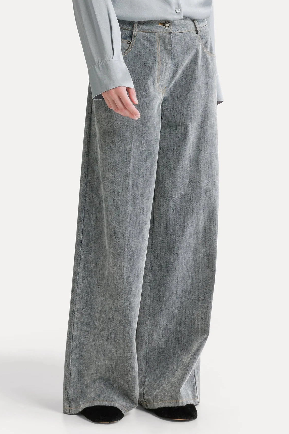 Flock Denim 5 Pockets Pants