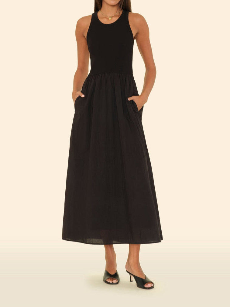 Flynn Dress Cotton Poplin Maxi Dress
