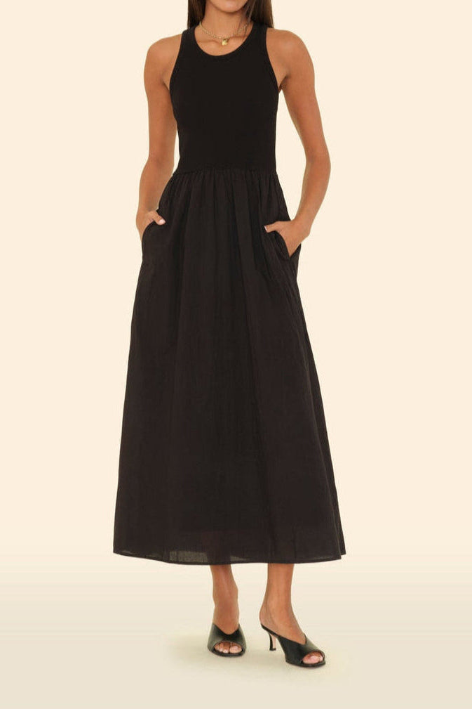 Flynn Dress Cotton Poplin Maxi Dress