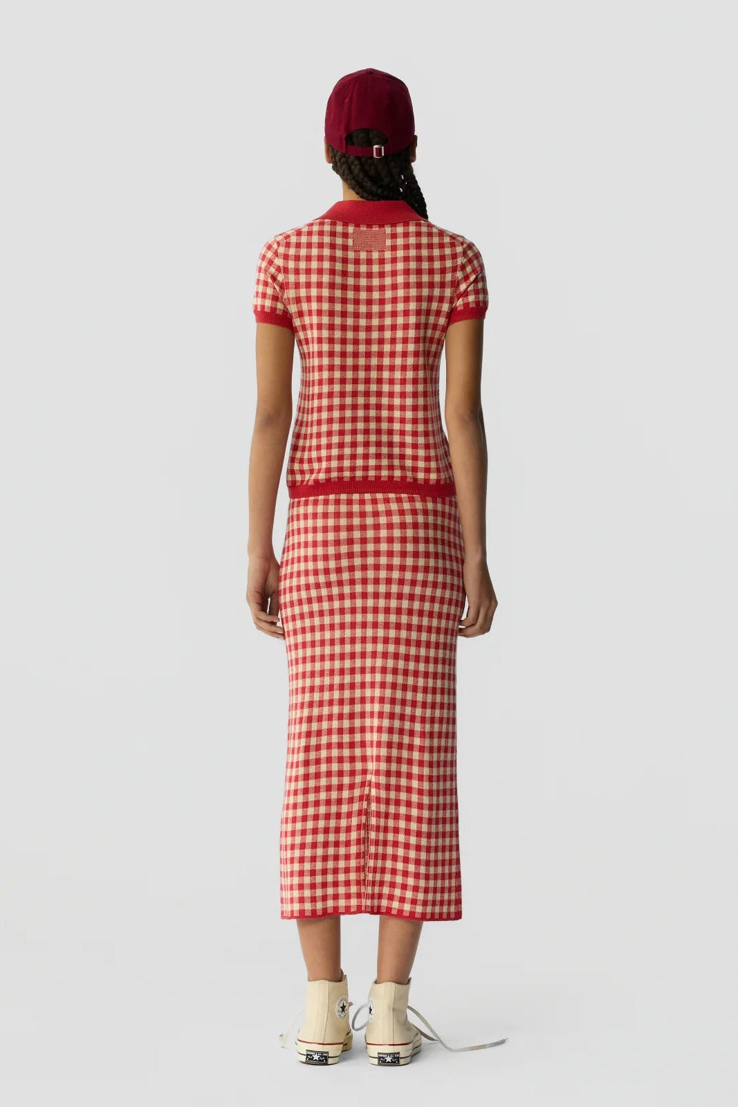 Gingham Long Skirt