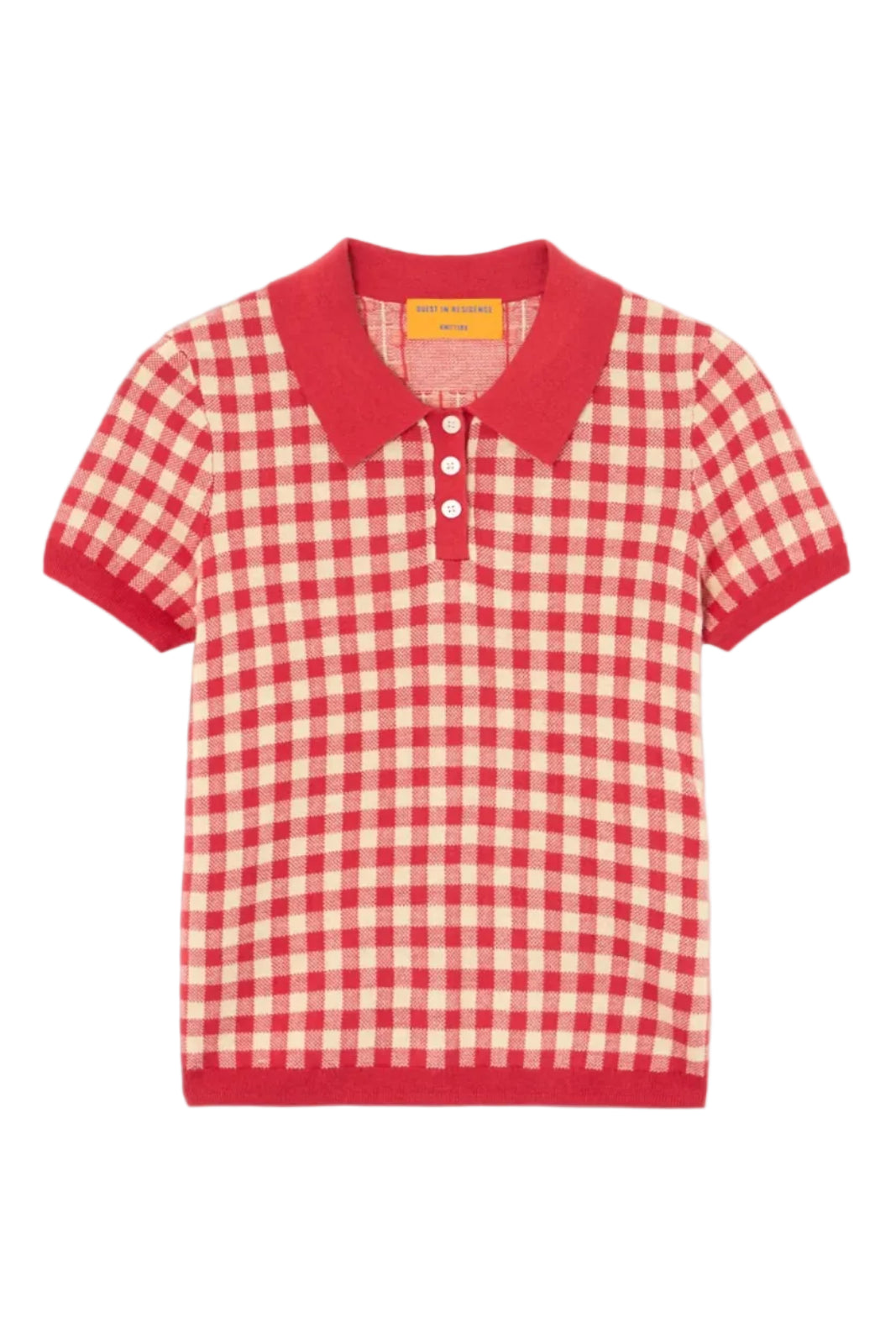 Gingham Shrunken Polo