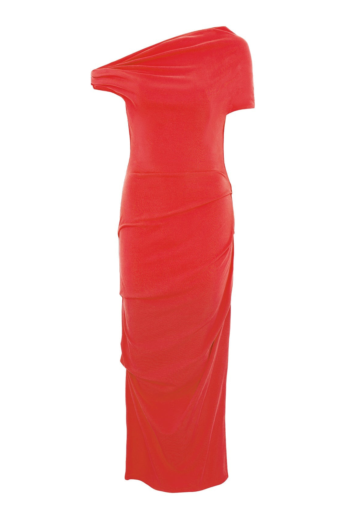 Ida One-Shoulder Rib Dress