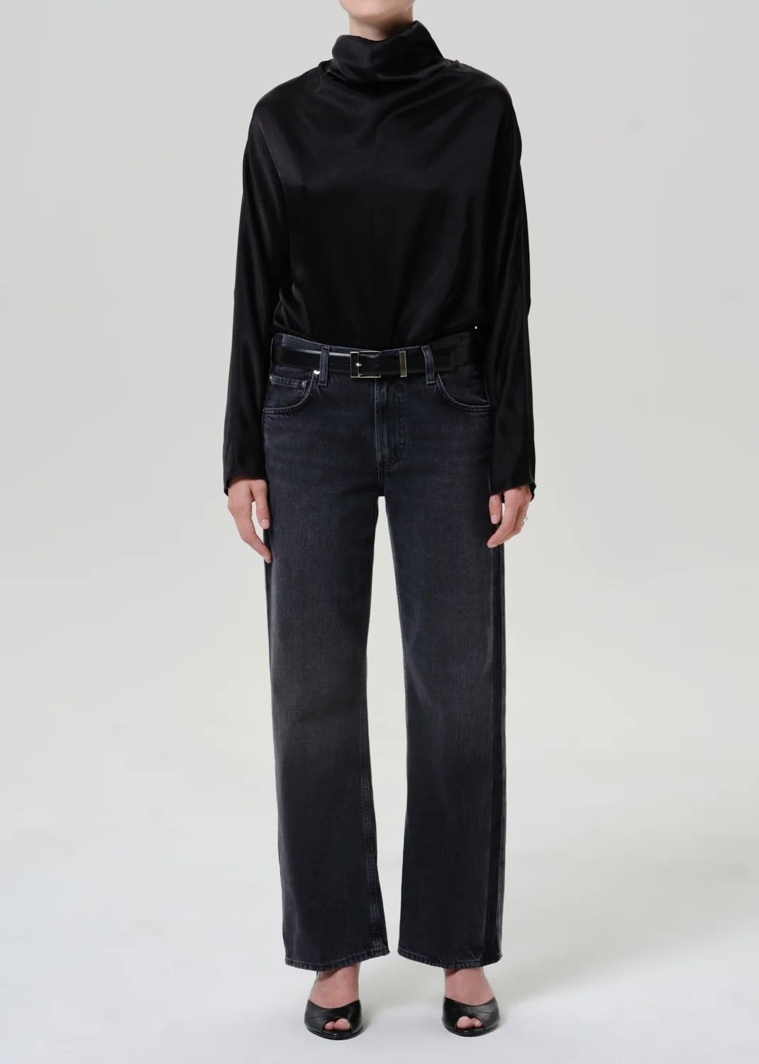 Ilaria Draped Satin Top