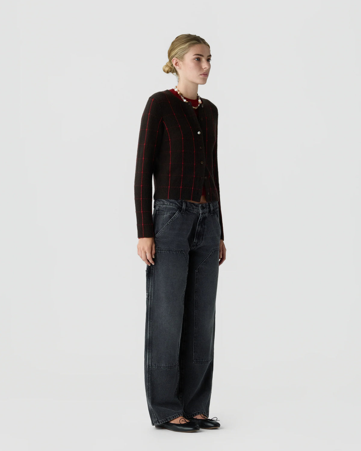Jane Checker Cardigan