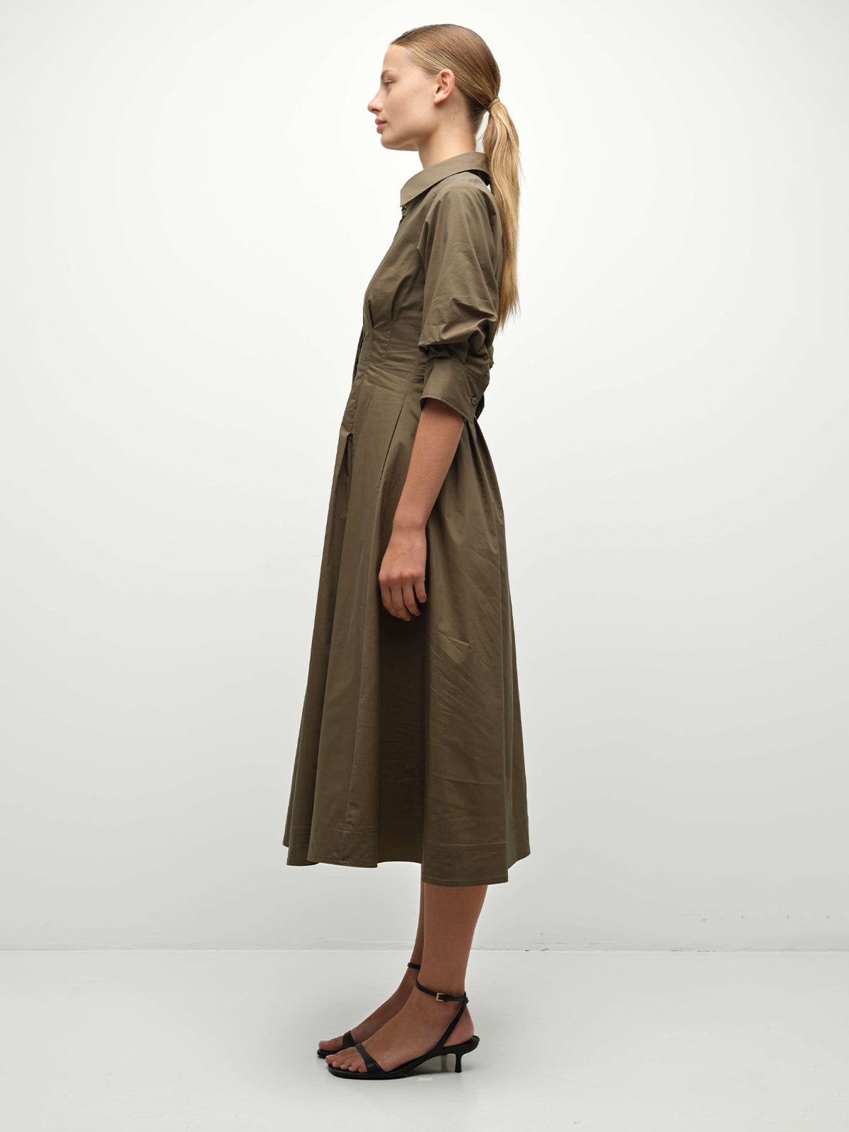 Jazz Pintuck Midi Dress