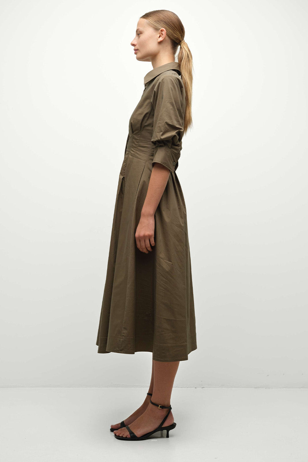 Jazz Pintuck Midi Dress