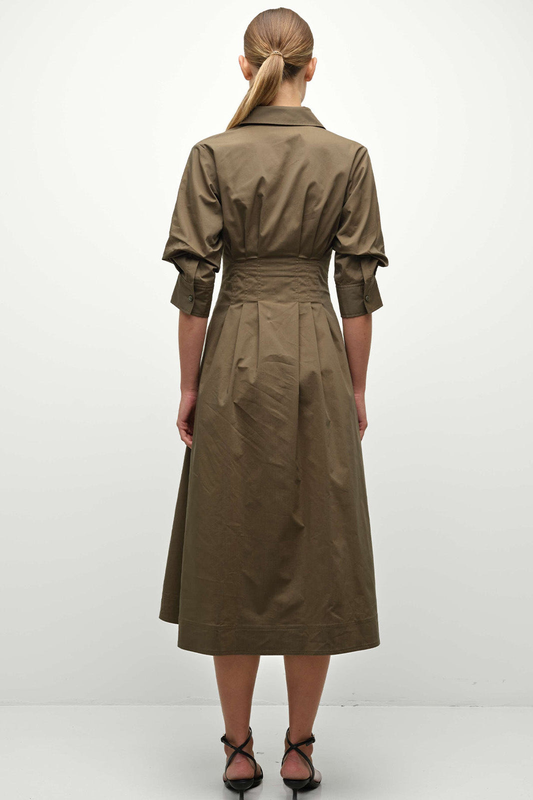 Jazz Pintuck Midi Dress