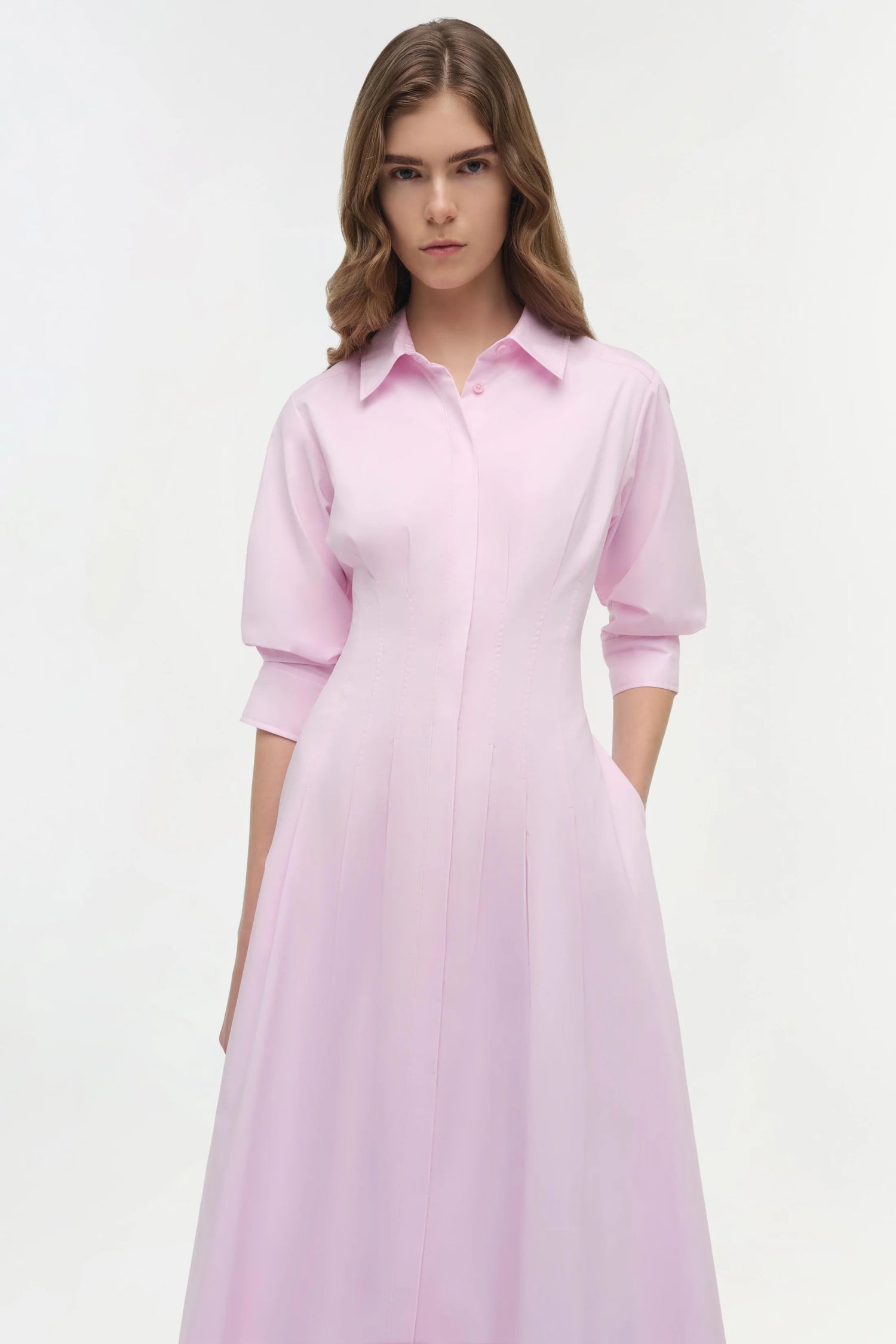 Jazz Pintuck Midi Dress