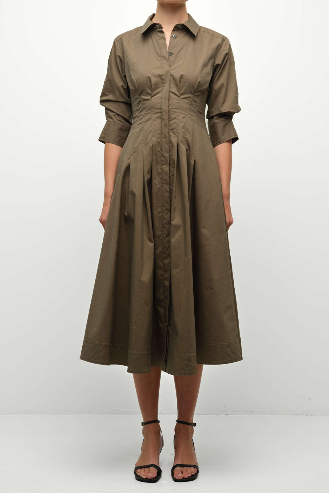 Jazz Pintuck Midi Dress