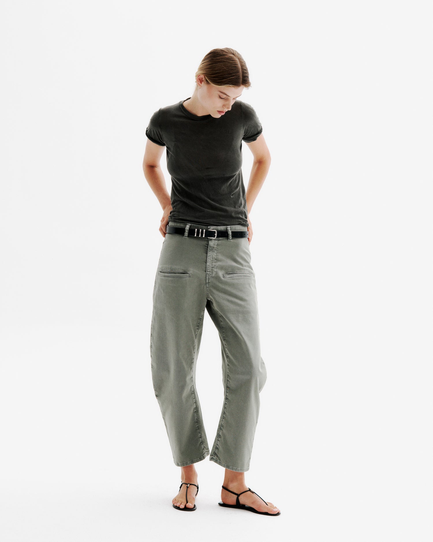 Kenny Trousers – Italian Twill Barrel-Leg Pants