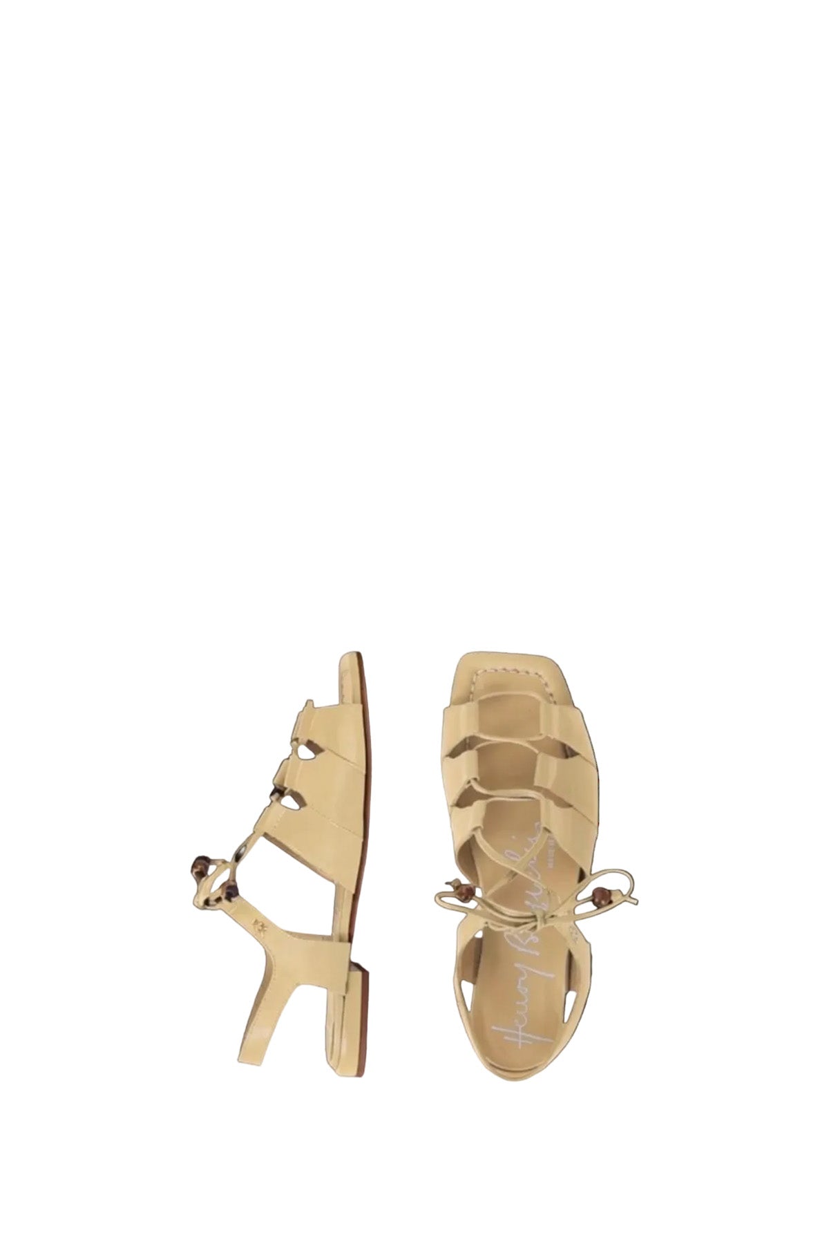 Lace-Up Leather Sandal