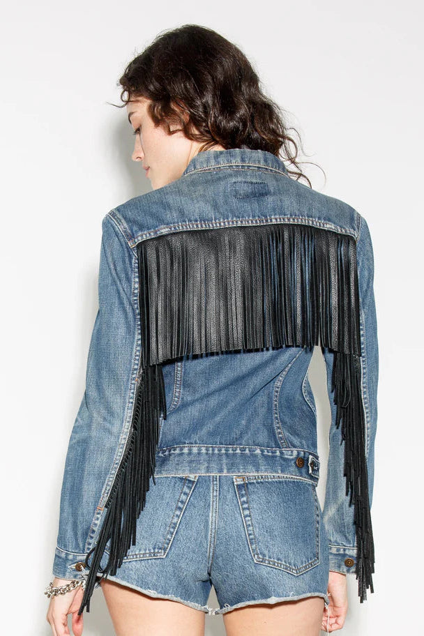 Levis Fringe Trucker