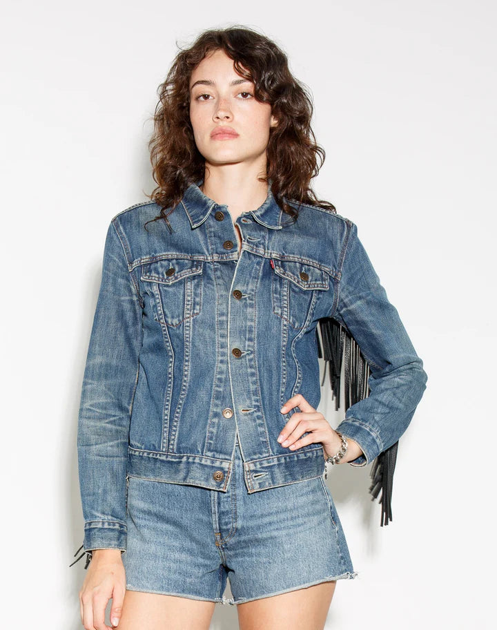 Levis Fringe Trucker