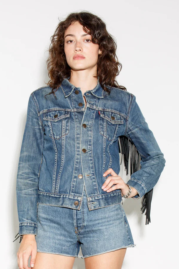 Levis Fringe Trucker