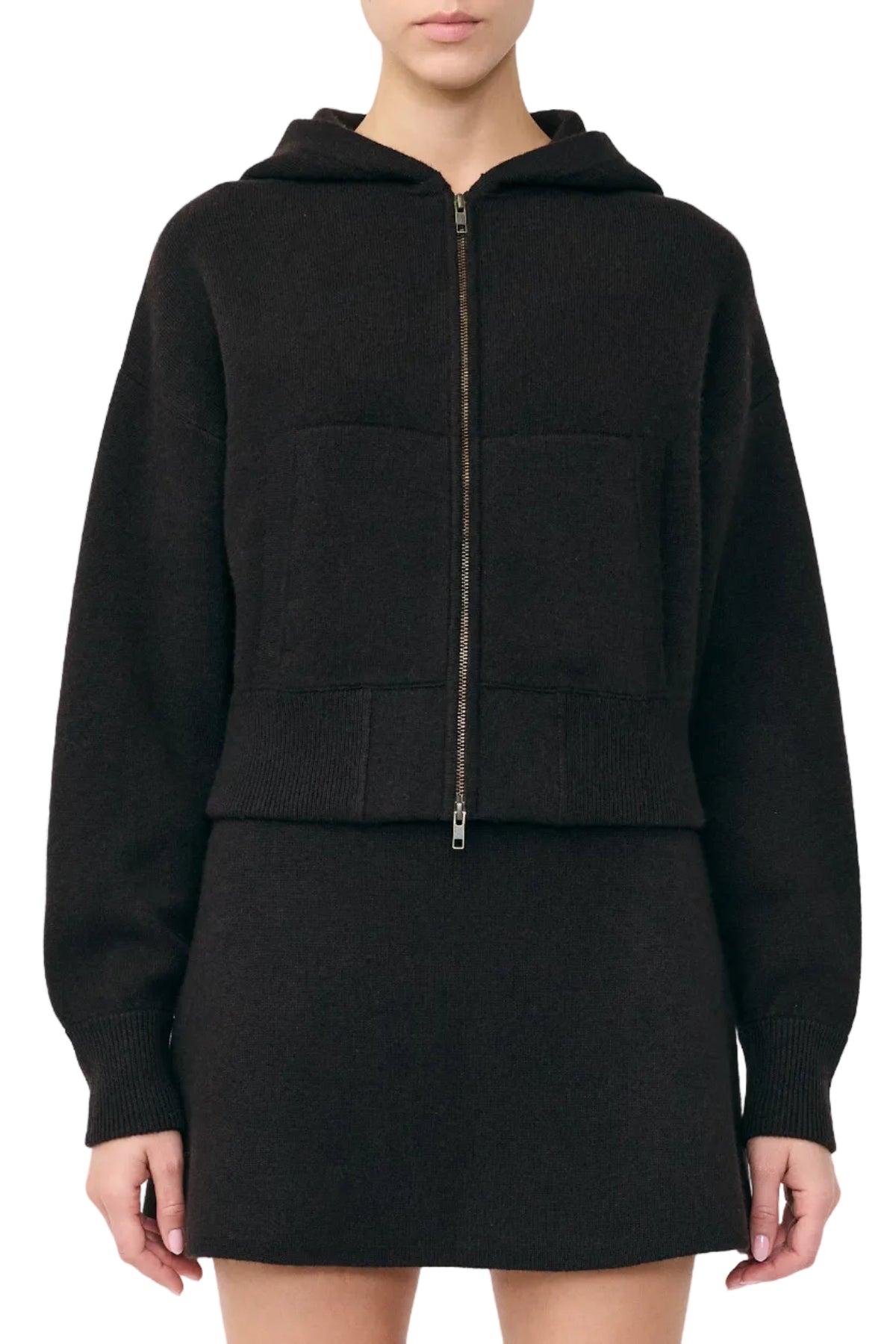 Lilia Hooded Zip Cardigan