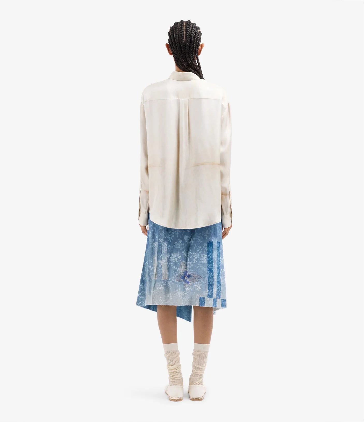 Lily Print Silk Shirt