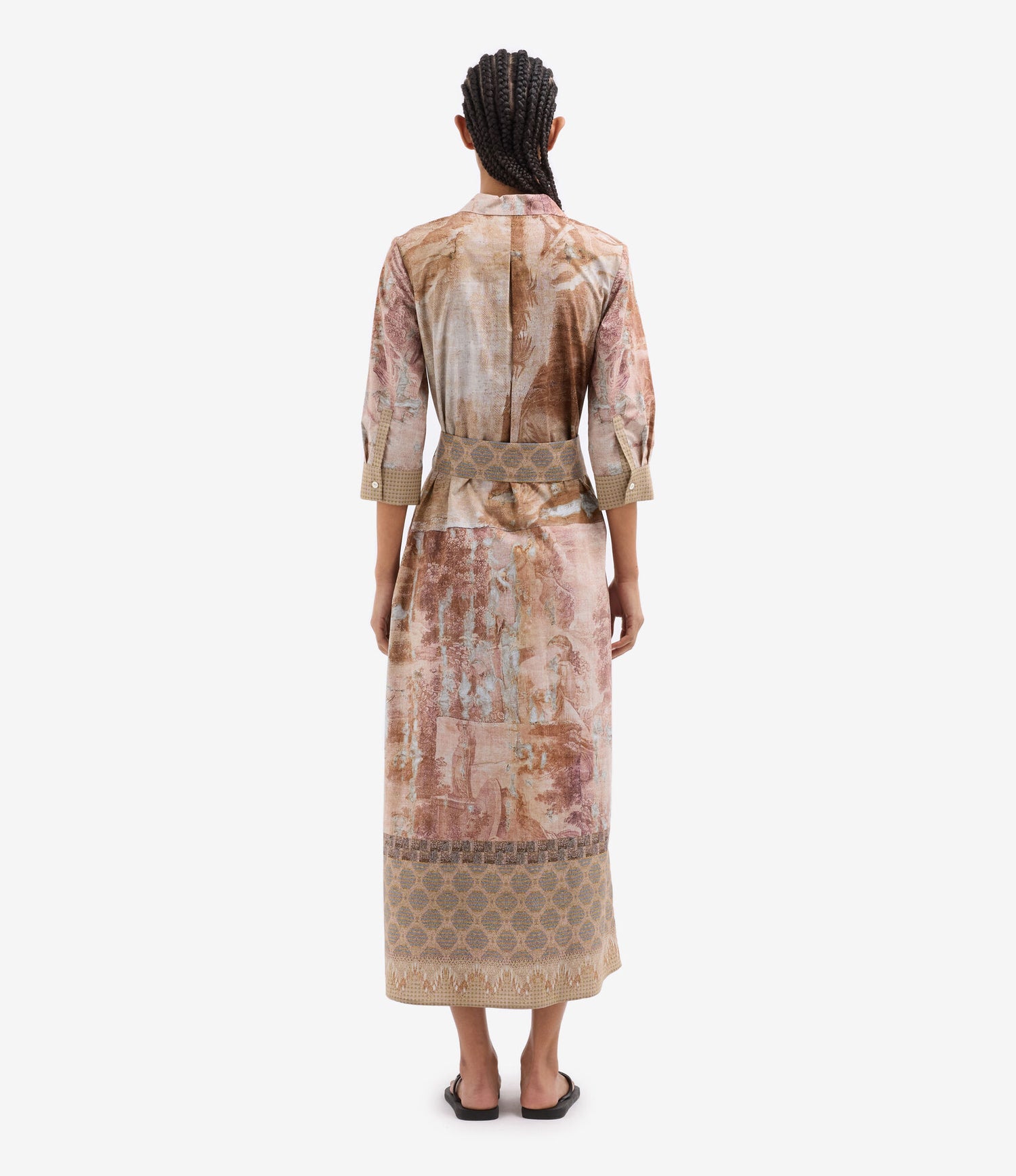 Long Cotton Shirt Dress