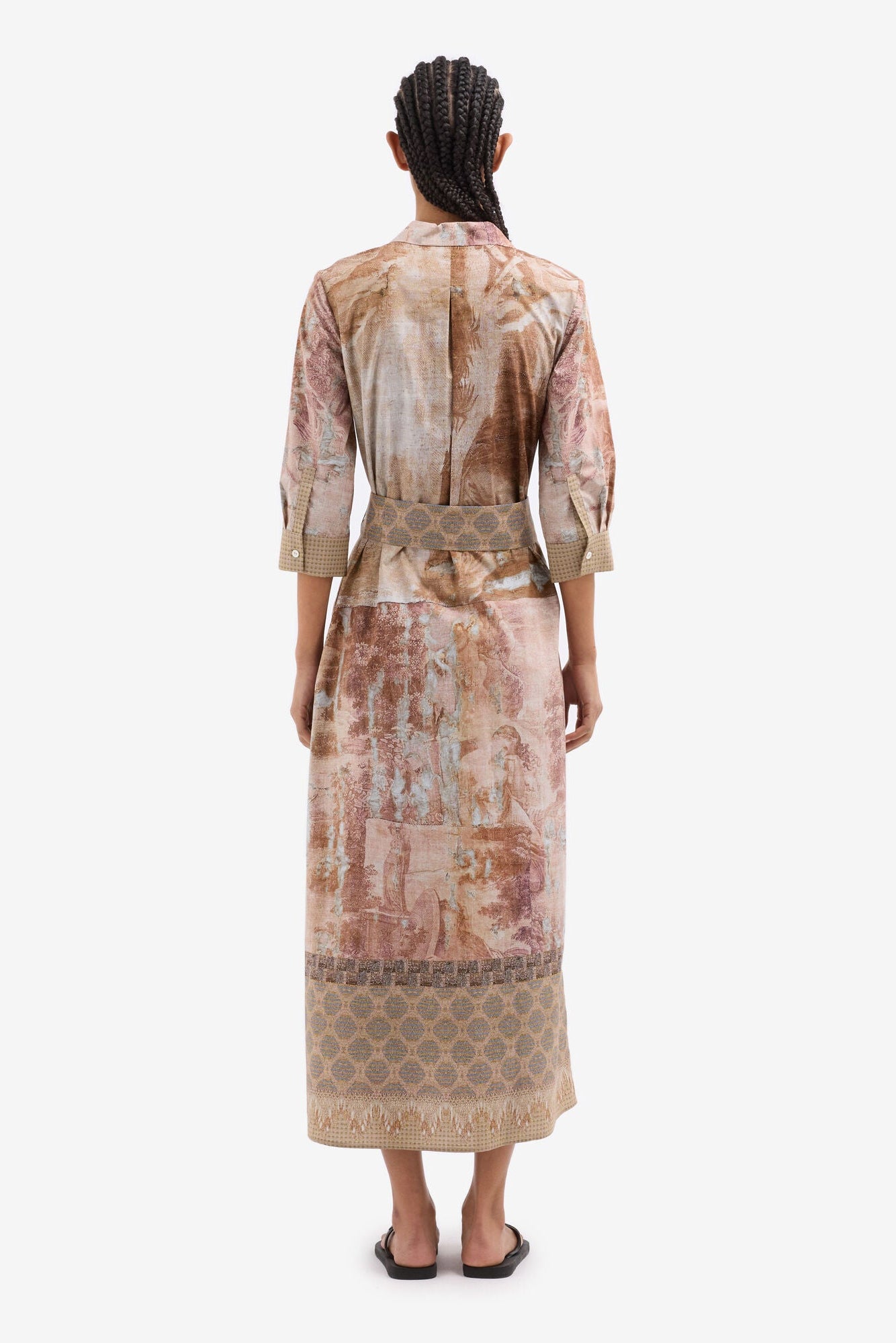 Long Cotton Shirt Dress