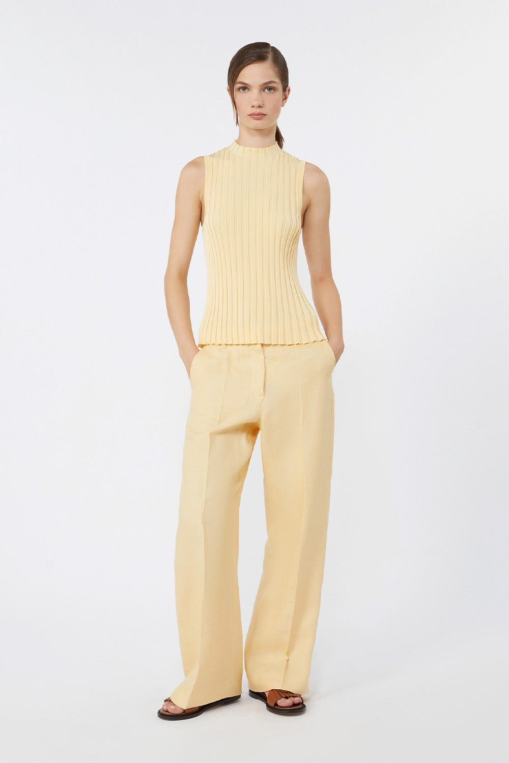 Long Linen Trouser