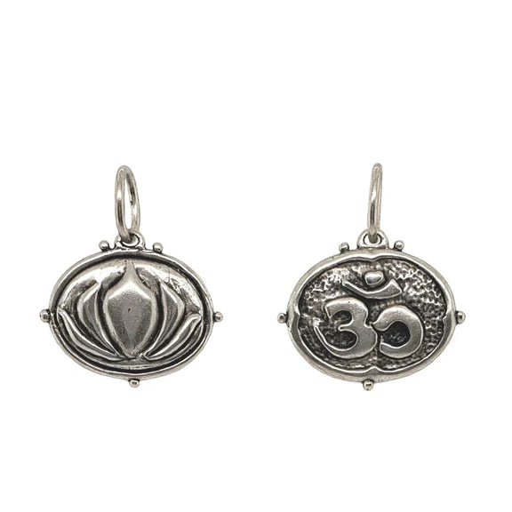 Lotus + Om Charm