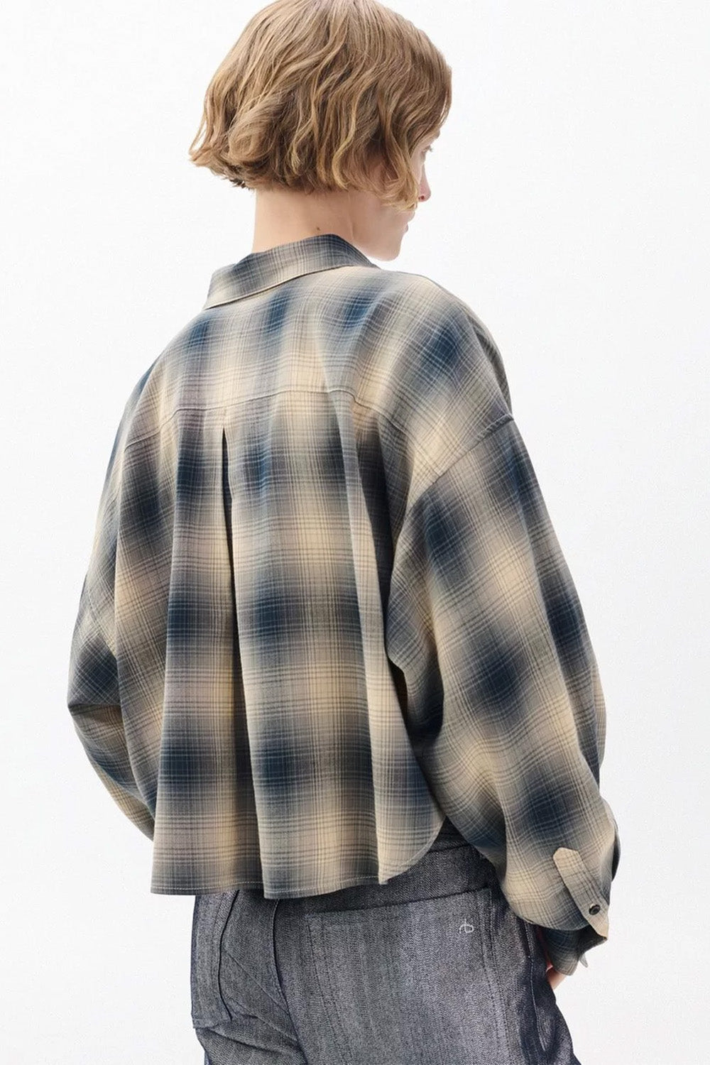 Marin Cropped Plaid Shirt
