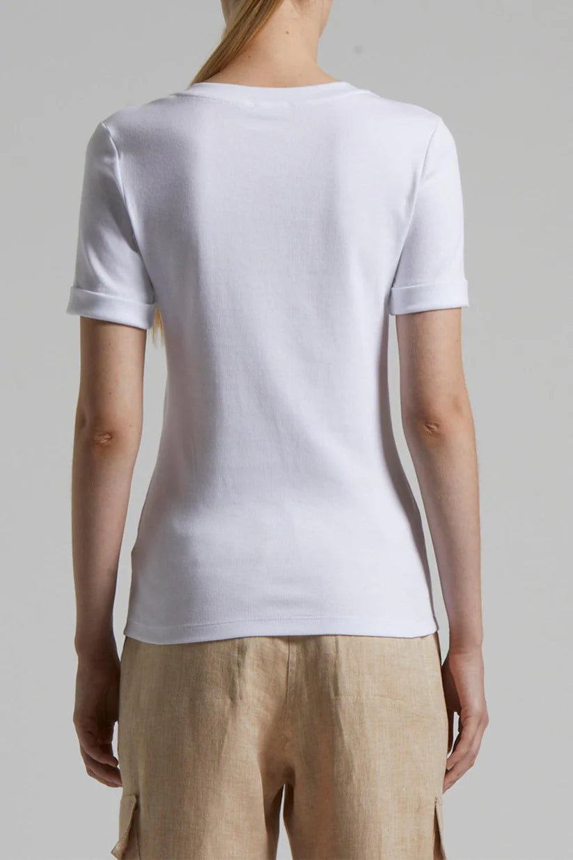 Microrib Jersey Tee