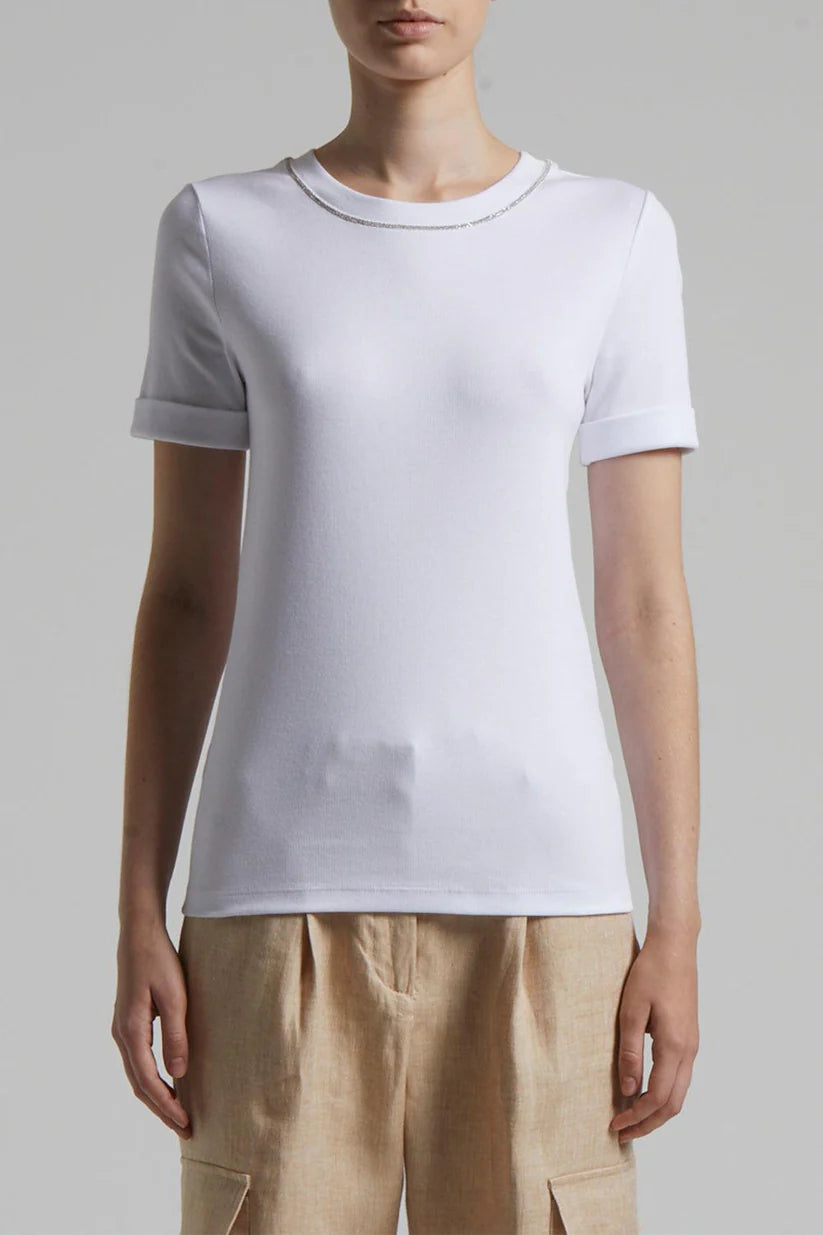 Microrib Jersey Tee
