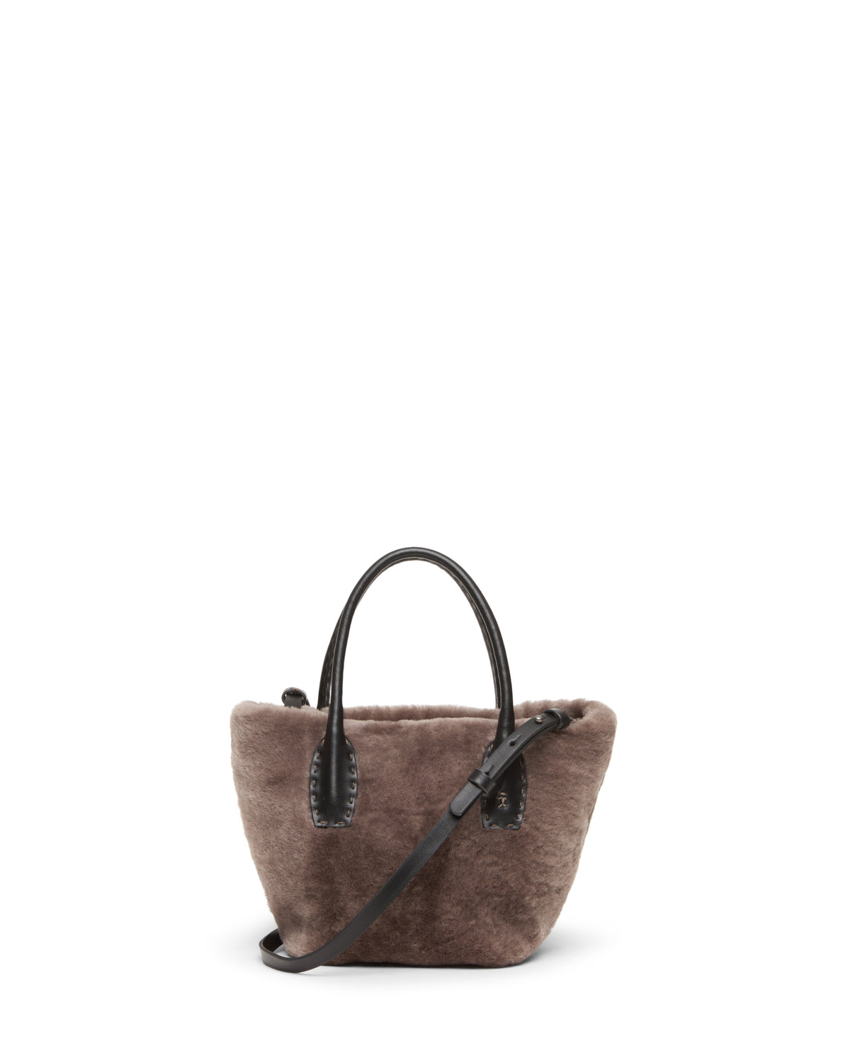 Mini Shopper Shearling Taupe