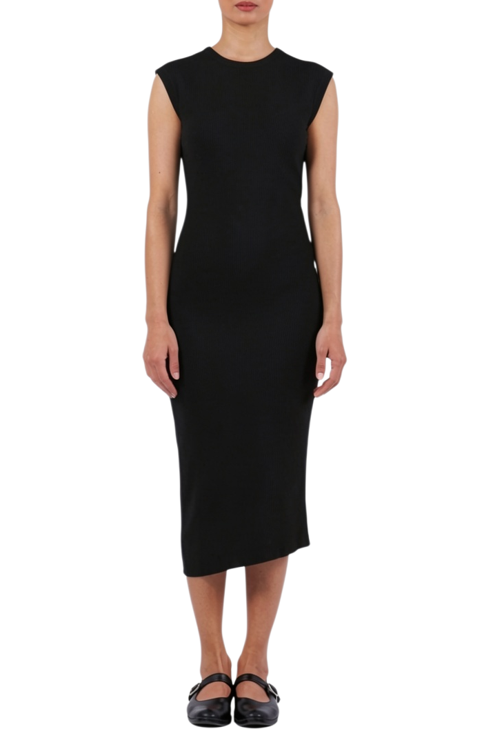 Muscle Tank Dress With Gathered Side