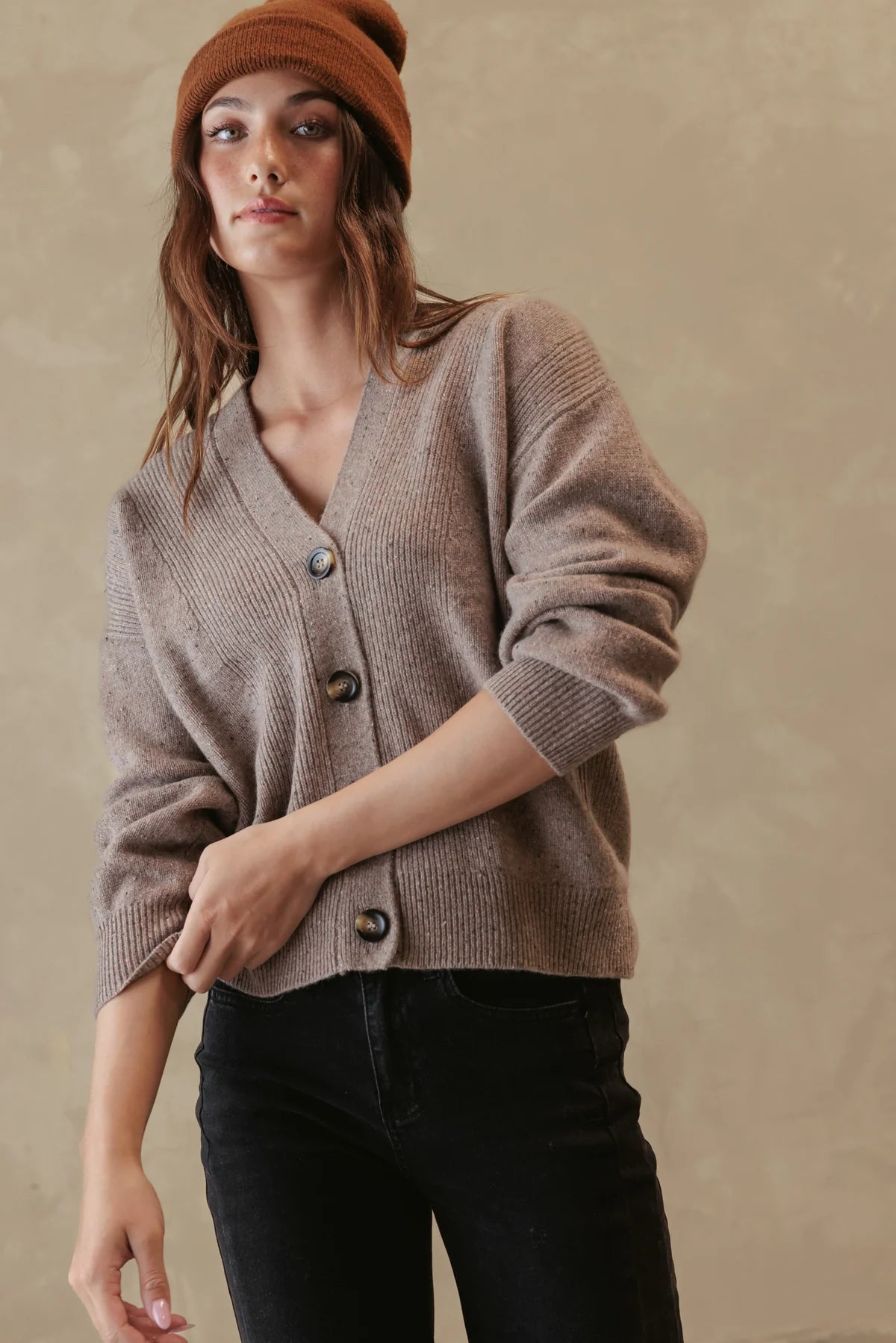 Noriko Cashmere Horse Cardigan
