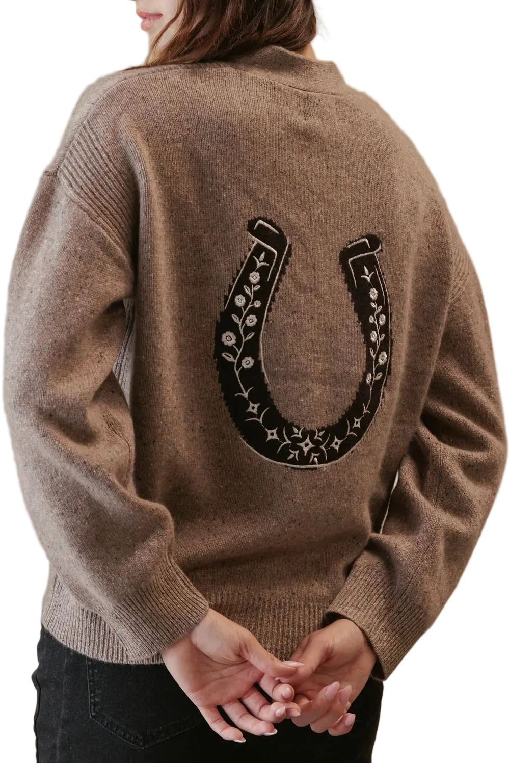 Noriko Cashmere Horse Cardigan