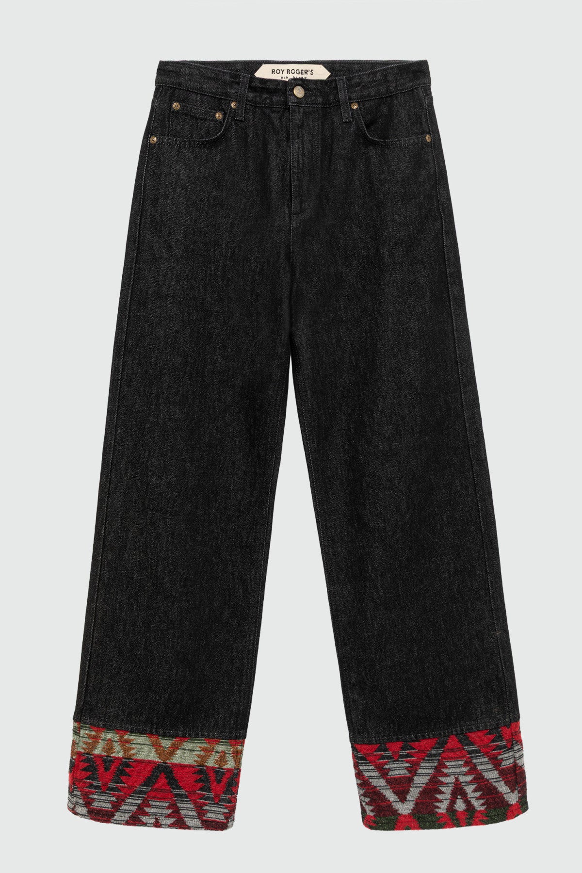 Old Glory Jeans - Super Wide Hem with Tapestry Roll-Up Hem