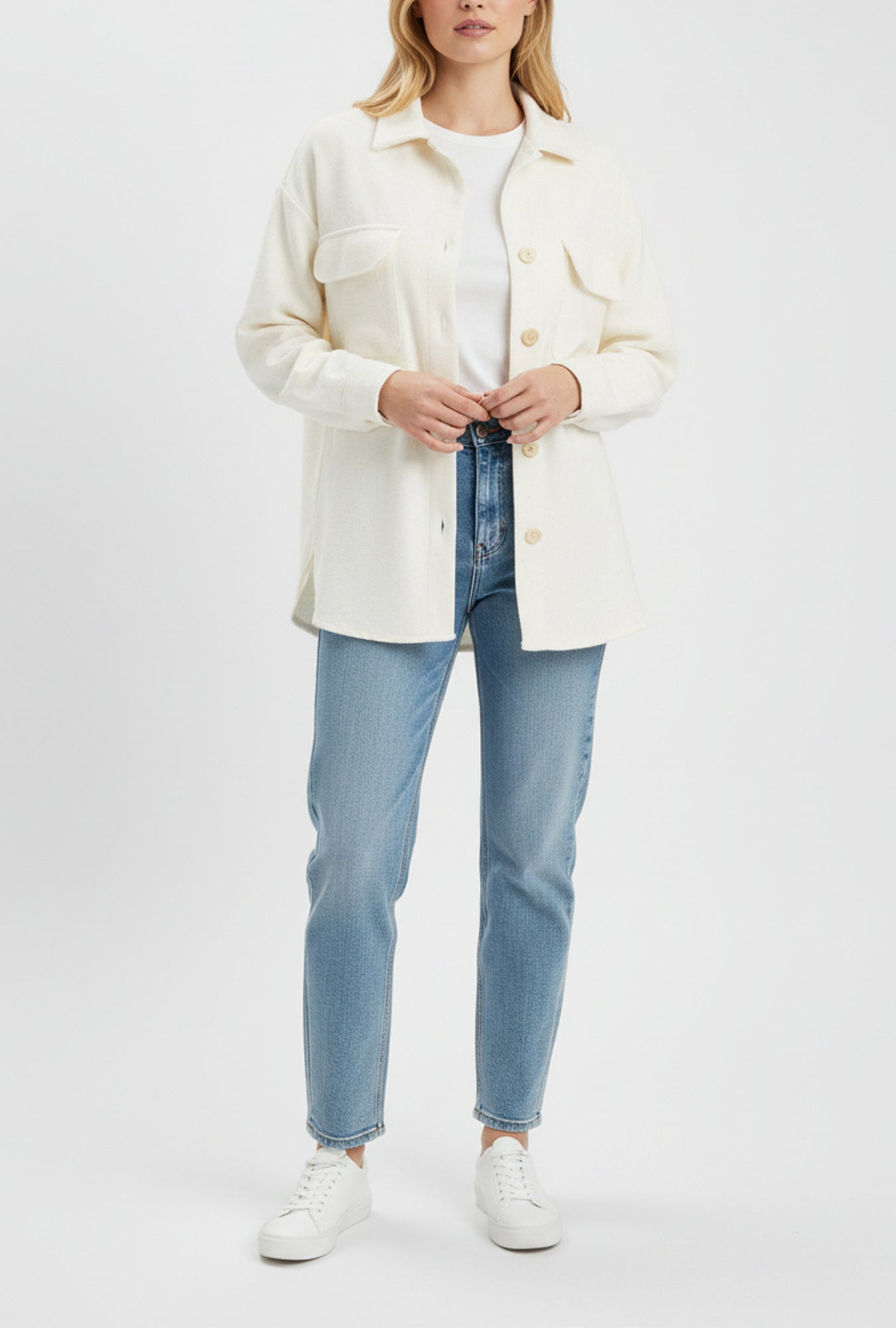 Oversized Hemp-Linen Shirt Jacket